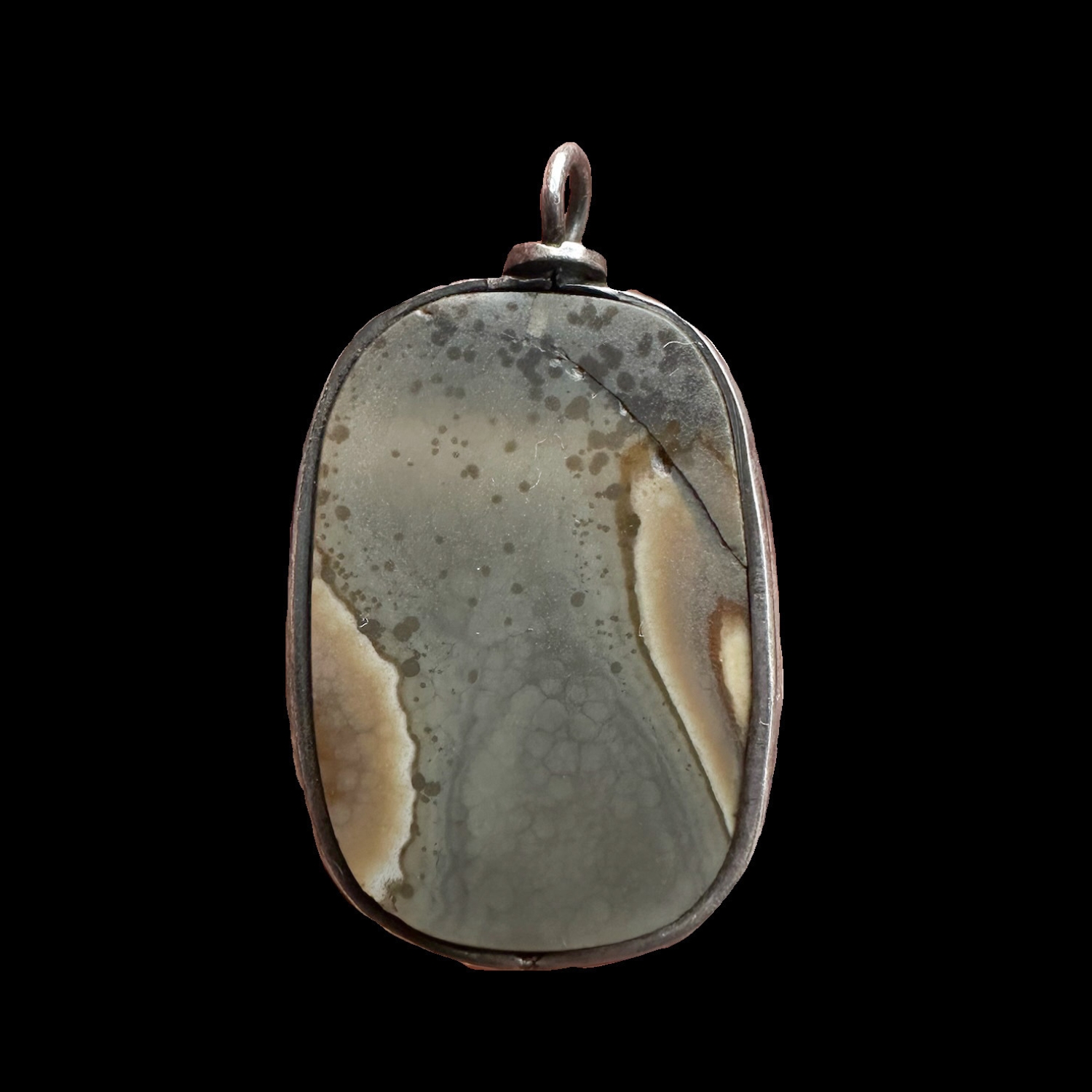 A Renaissance Agate Cameo set in a Silver pendant. The Muse Polyhymnia