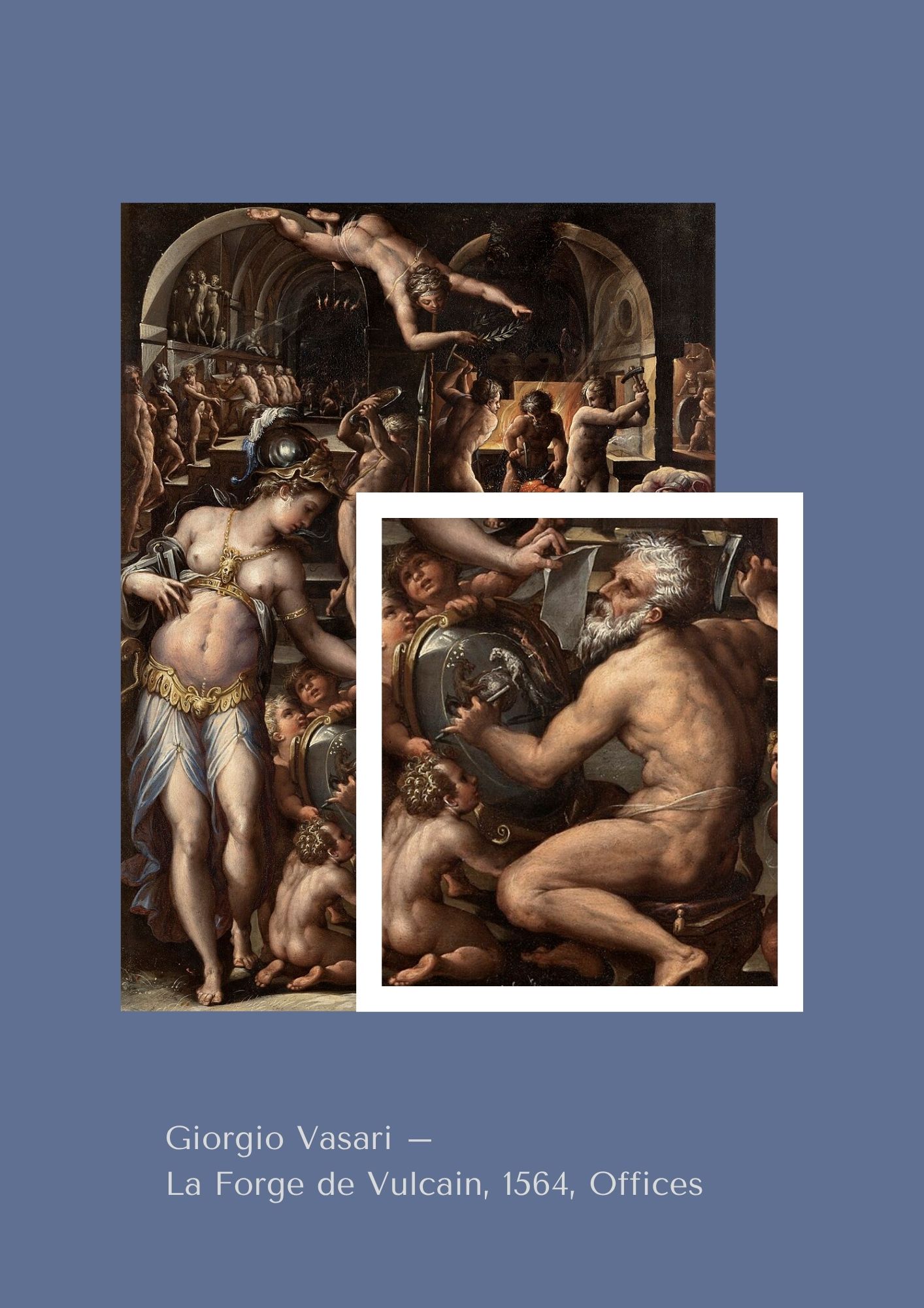 Bague Renaissance tardive (ou antérieure) en or sertie d'une intaille en cornaline. Vieil homme assis Saturne ou Vulcain.