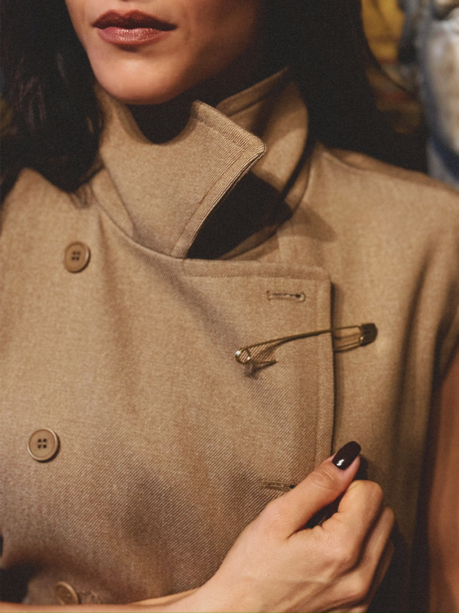 CARTIER 1960 NEW YORK. A 18k Yellow Gold Safety Pin Brooch