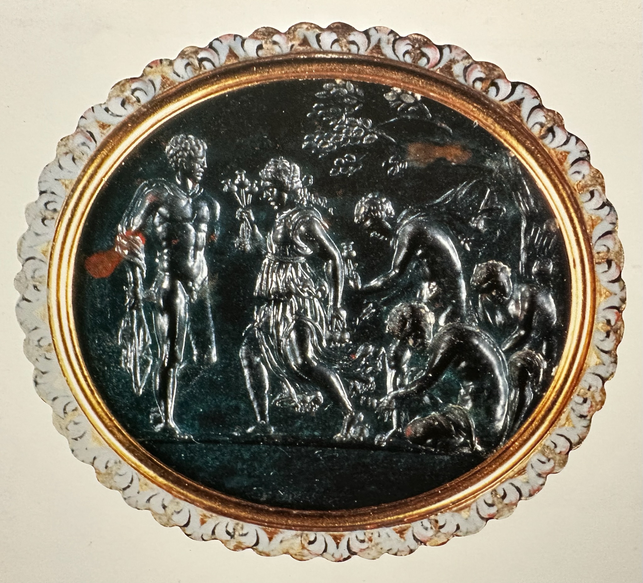 Circle of Valerio Belli (1468-1546). A Large Renaissance Agate Intaglio. Mythological scene with Triptolemus and Ceres. 