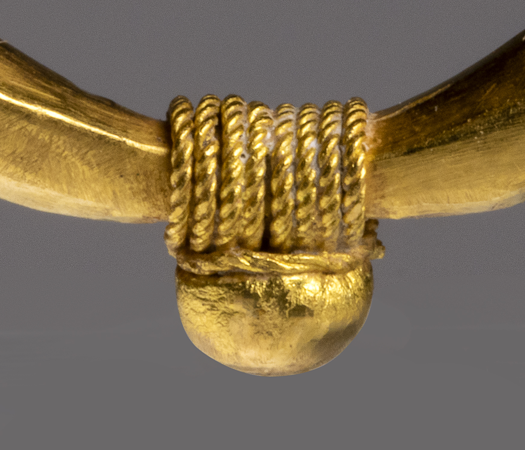 A Roman Gold and Garnet Cabochon ring.