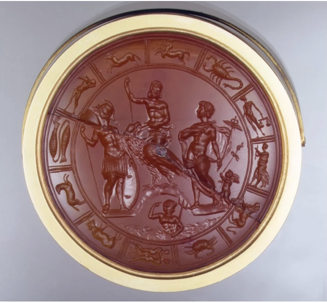 Renaissance, A Renaissance agate cameo. The Olympian gods.  (Late 16th century - 17th century)