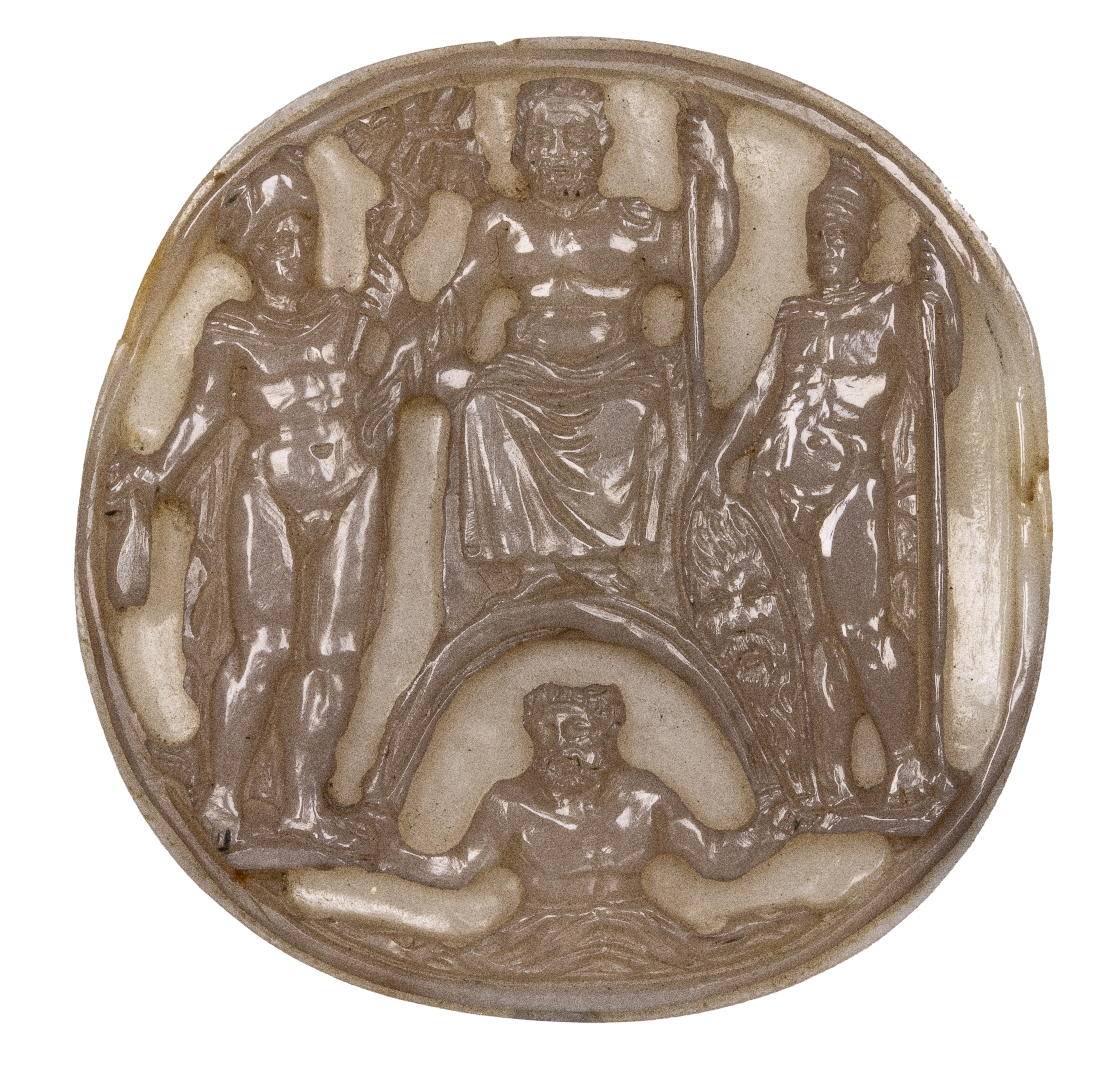 Renaissance, A Renaissance agate cameo. The Olympian gods.  (Late 16th century - 17th century)